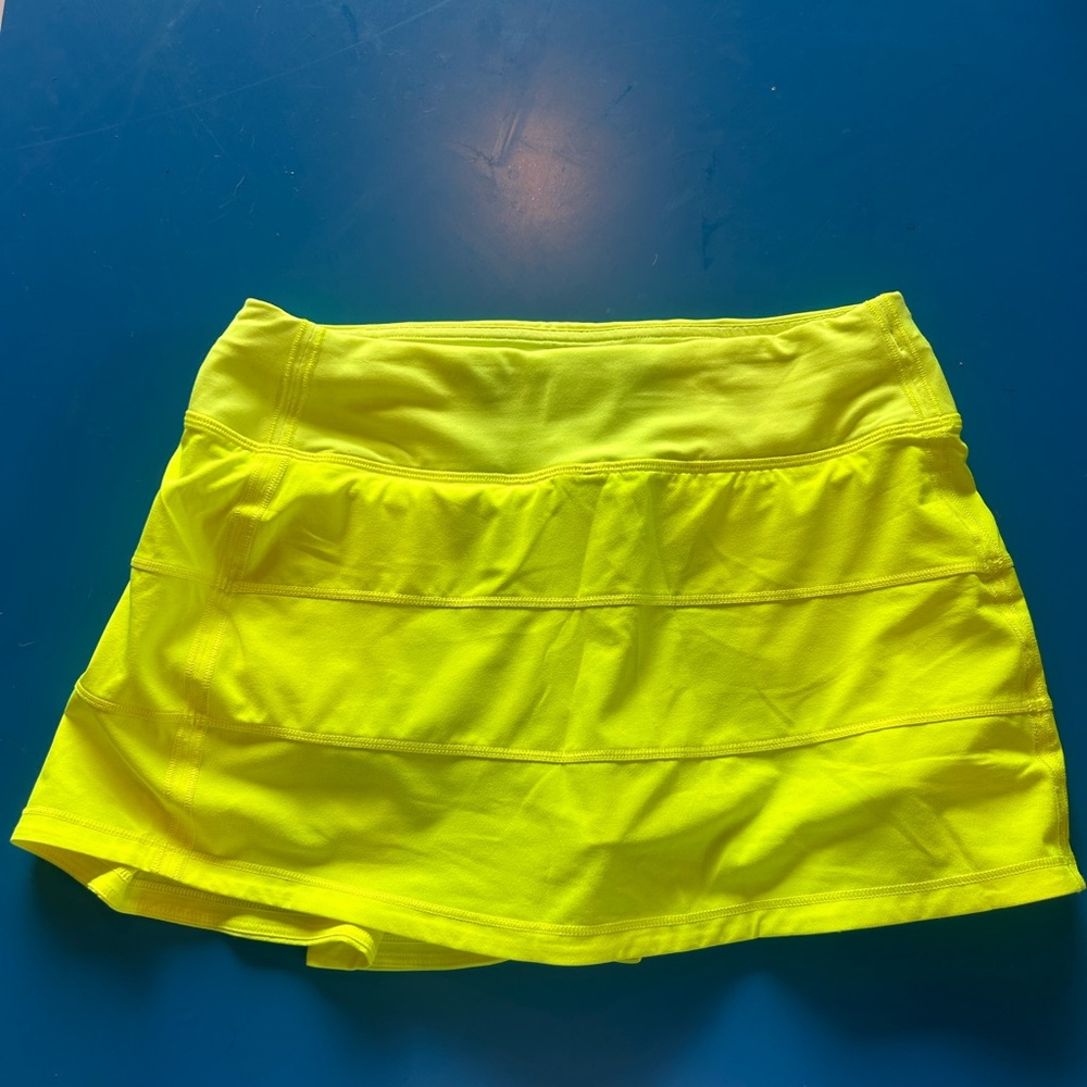 Lululemon Athletica Neon Yellow Skirt
